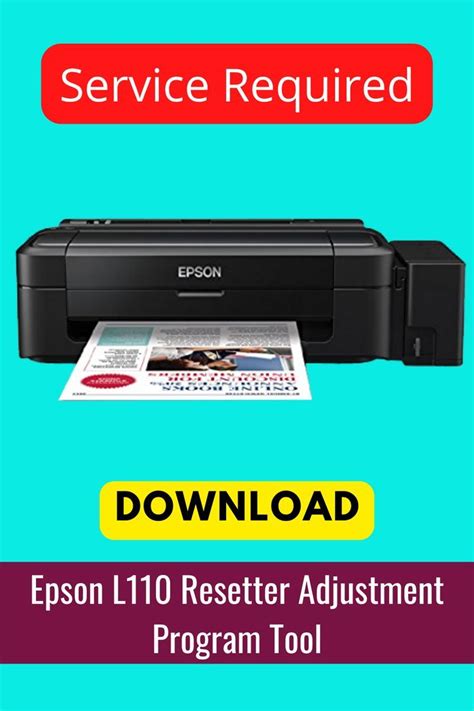 Epson L110 Adjustment Program .